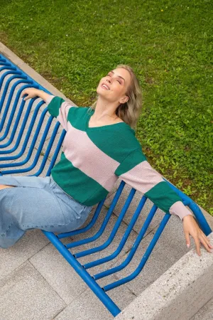 10Y GEBREIDE SWEATER MET STREEPDESSIN (T8209)