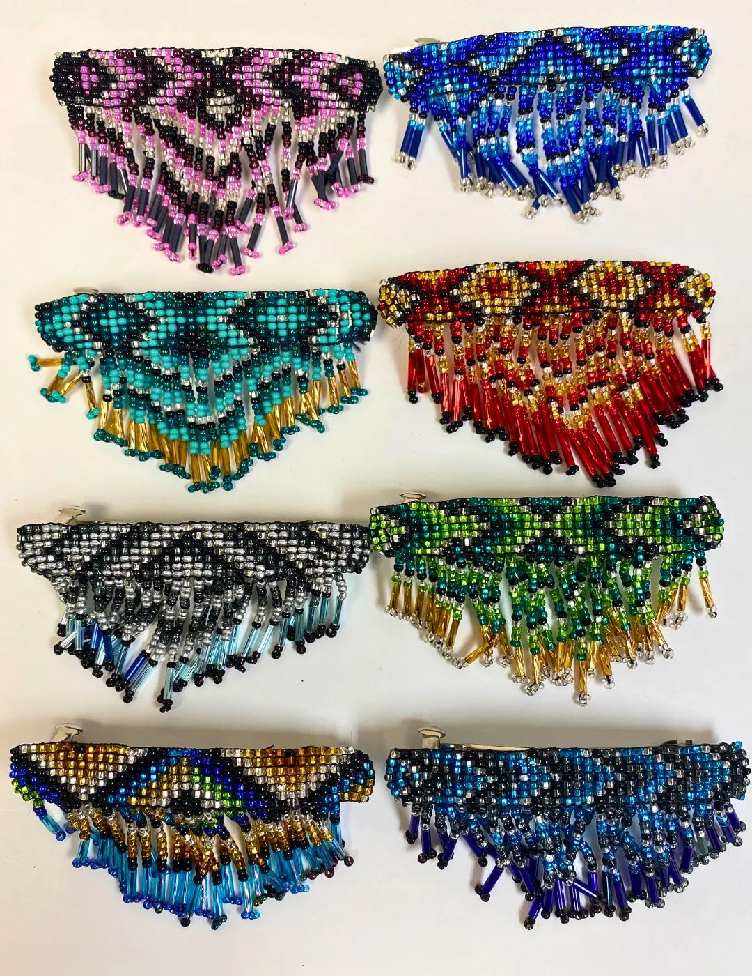 12 PACK Beaded Fringe Hair Clips! Only $5.75 ea!