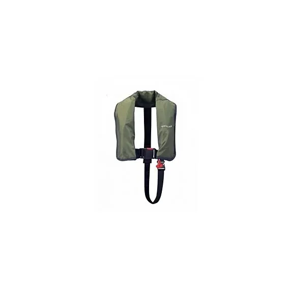 165N ISO Olive Auto LifeJacket With Crotch Strap