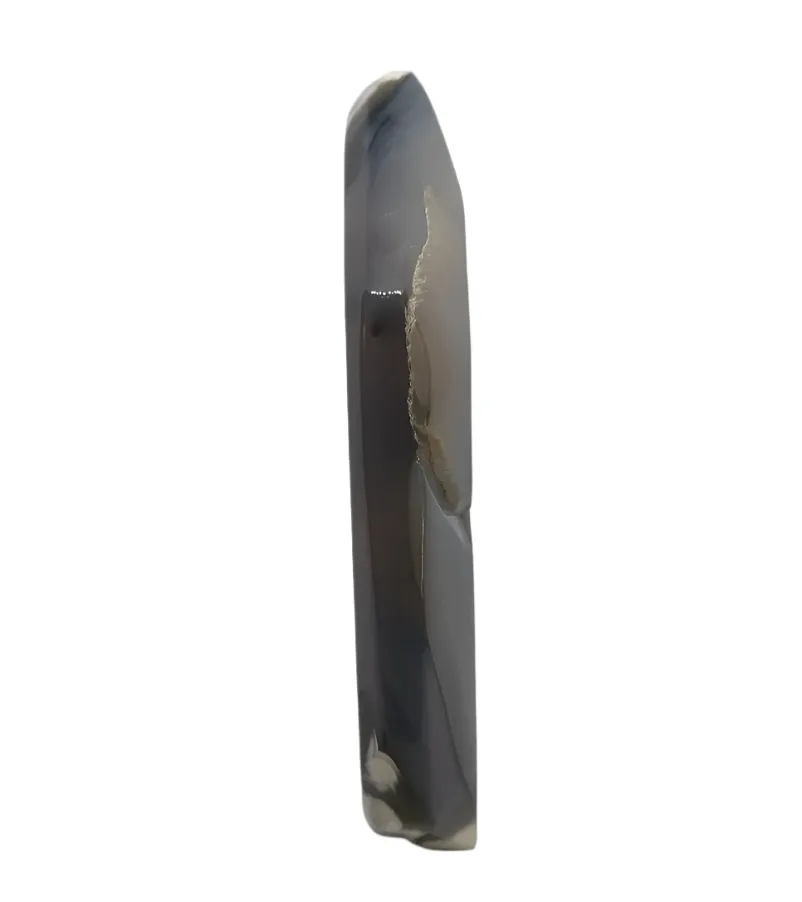 239G Druzy Agate Crystal Round Corner Tower