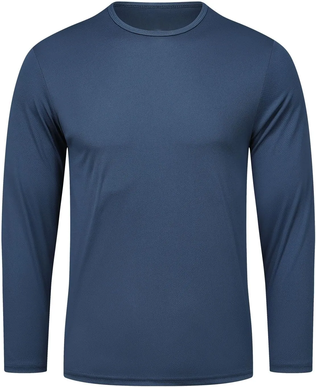 5 Pack Crew Neck T-Shirt Men's Crew T-Shirts Long Sleeve Tees Sports T-Shirt