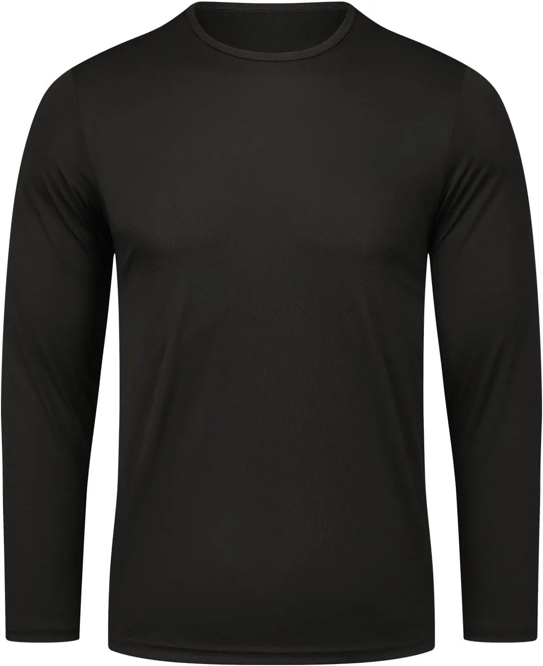 5 Pack Crew Neck T-Shirt Men's Crew T-Shirts Long Sleeve Tees Sports T-Shirt