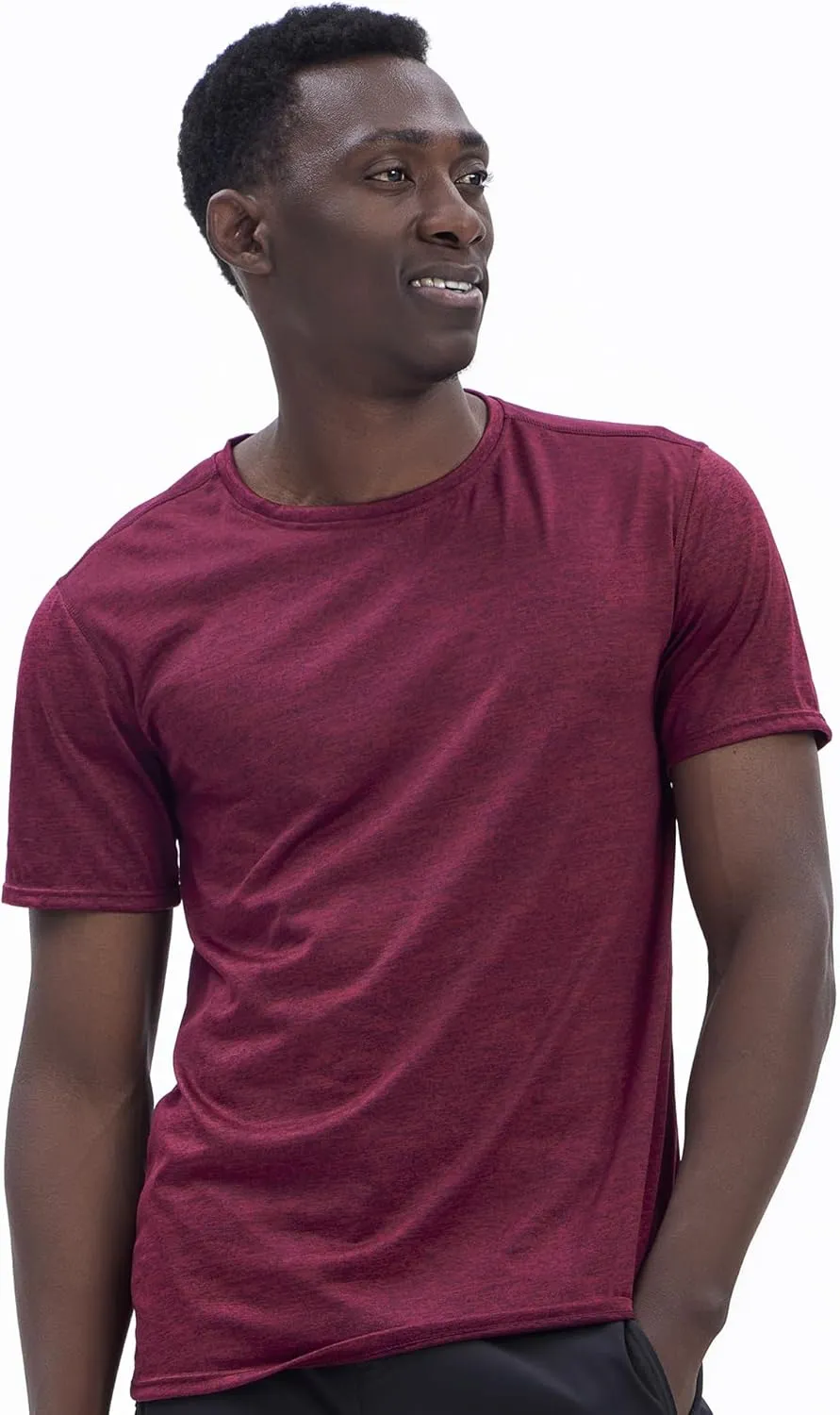 5 Pack Mens Workout T-Shirts Quick Dry Athletic Short Sleeve Crew Neck Running Gym Tee Tops