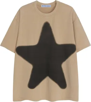 Aelfric Eden Mens Oversized Star Graphic Tees Y2k Washed Heavyweight Vintage Streetwear T Shirts Unisex Tops
