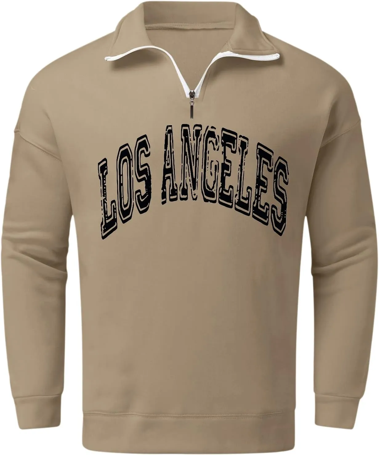 Alalaso Shirts for Men Wicking Moisture Baggy Cotton Long Sleeve Crewneck Tops Sun Protection Style Running Sweatshirt