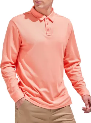 Aleture Men Polo T Shirts Polyester Performance Polos, Short Sleeve Collared Shirt for Business Casual Wear, Regular Fit