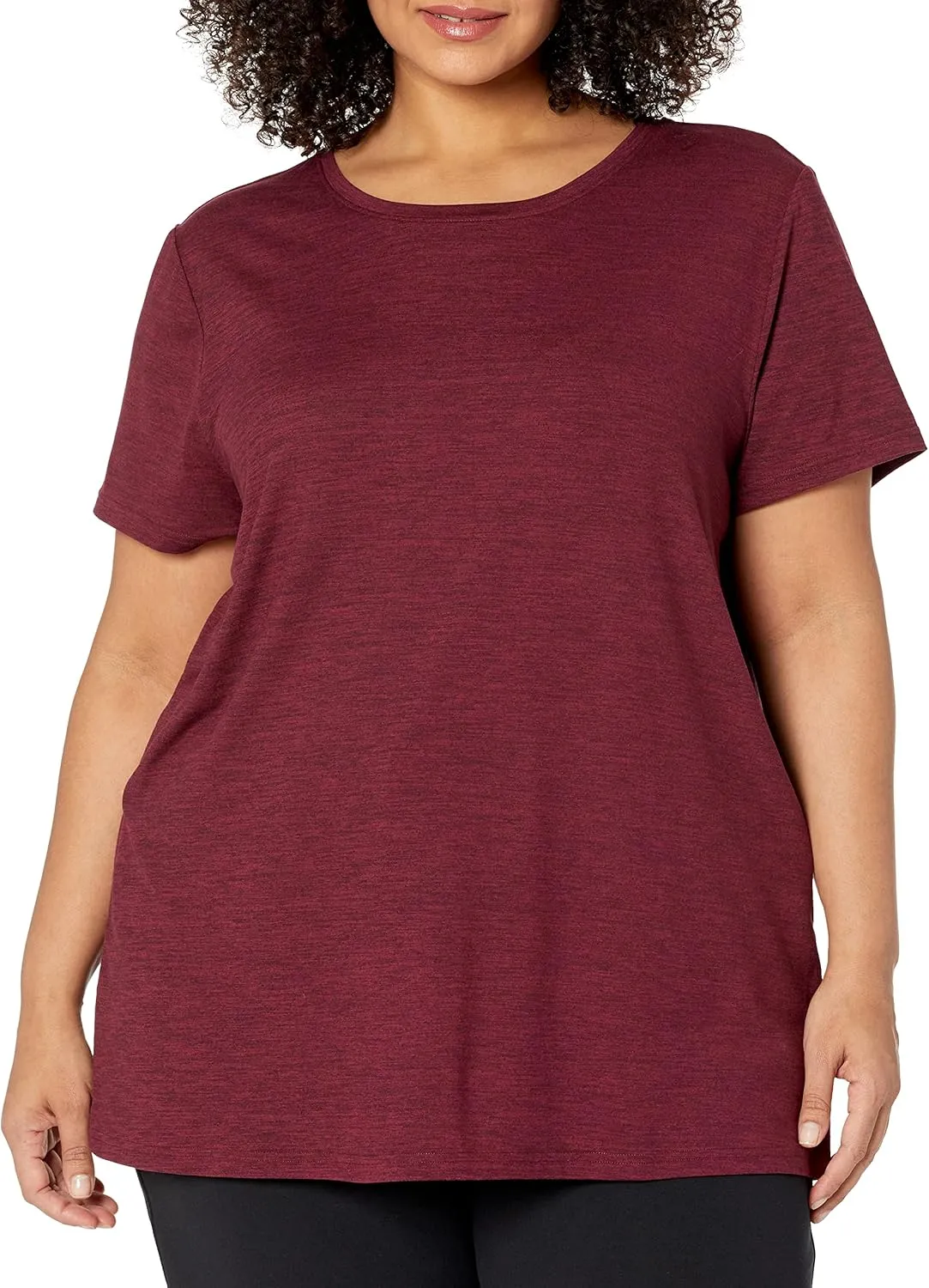 Amazon Essentials Women's Active Quick Dry Tech Stretch Short-Sleeve Crewneck T-Shirt (Available in Plus Size), Multipacks