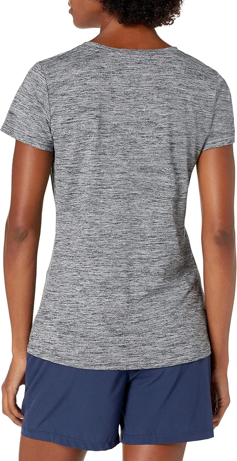 Amazon Essentials Women's Active Quick Dry Tech Stretch Short-Sleeve Crewneck T-Shirt (Available in Plus Size), Multipacks