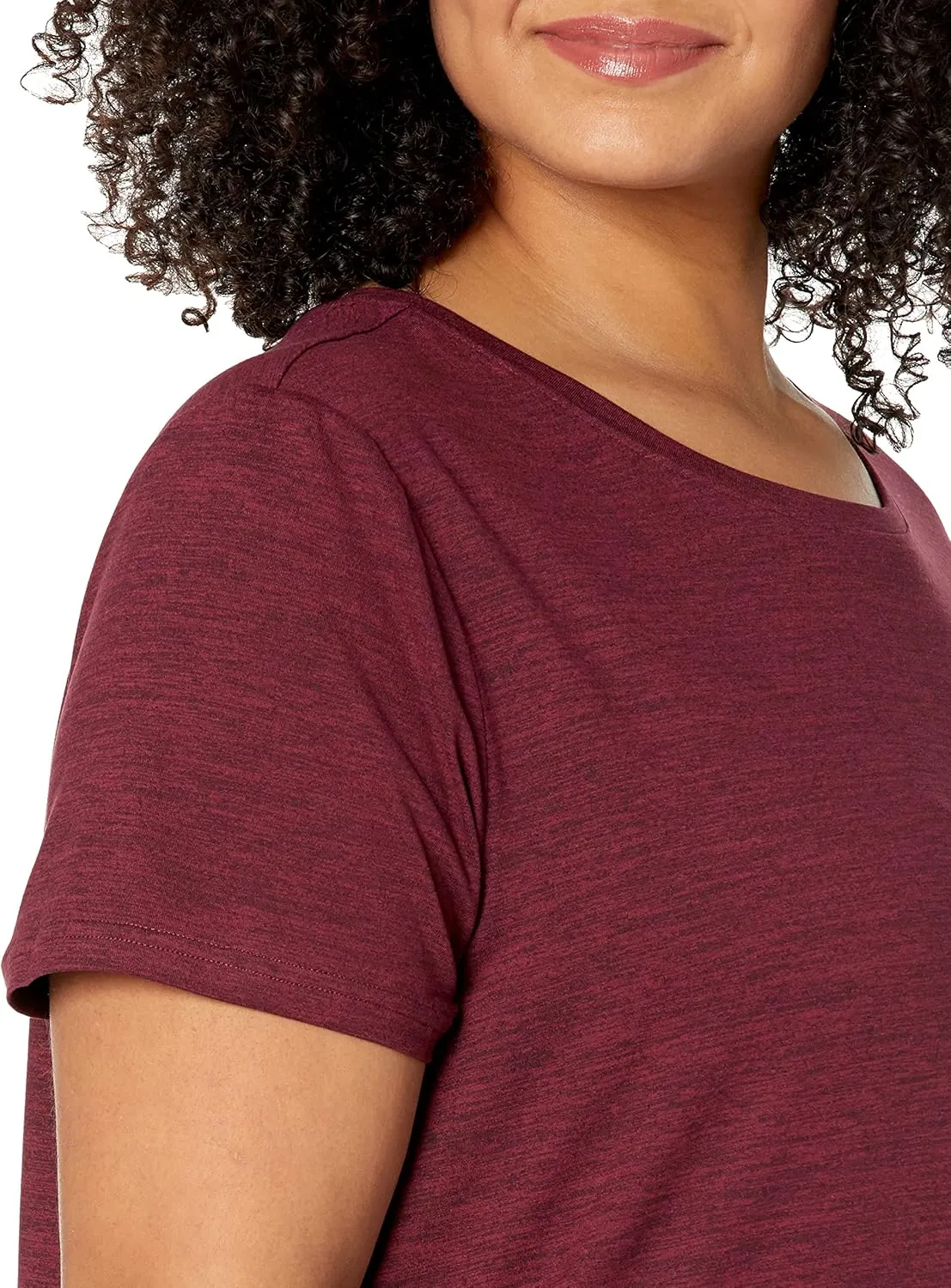 Amazon Essentials Women's Active Quick Dry Tech Stretch Short-Sleeve Crewneck T-Shirt (Available in Plus Size), Multipacks