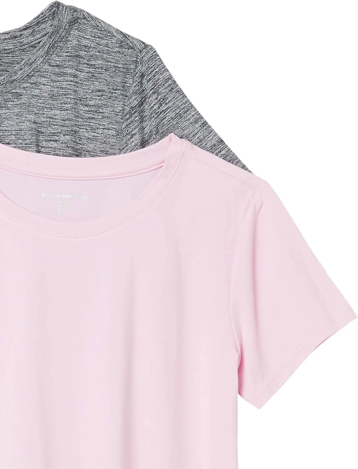 Amazon Essentials Women's Active Quick Dry Tech Stretch Short-Sleeve Crewneck T-Shirt (Available in Plus Size), Multipacks