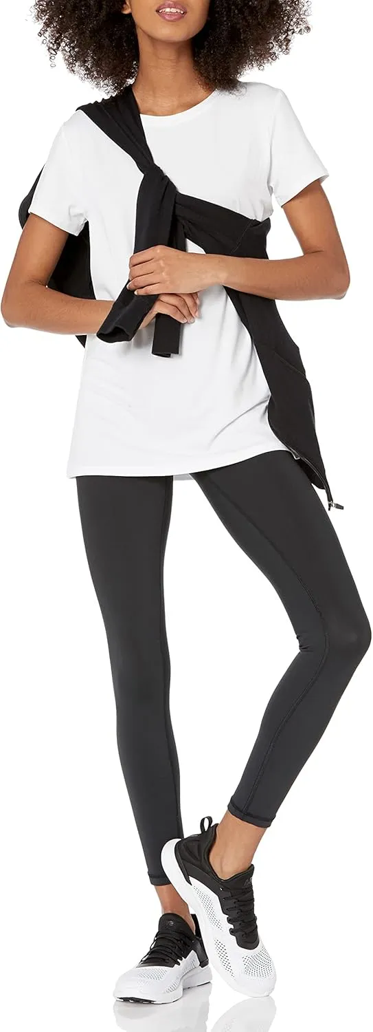 Amazon Essentials Women's Active Quick Dry Tech Stretch Short-Sleeve Crewneck T-Shirt (Available in Plus Size), Multipacks