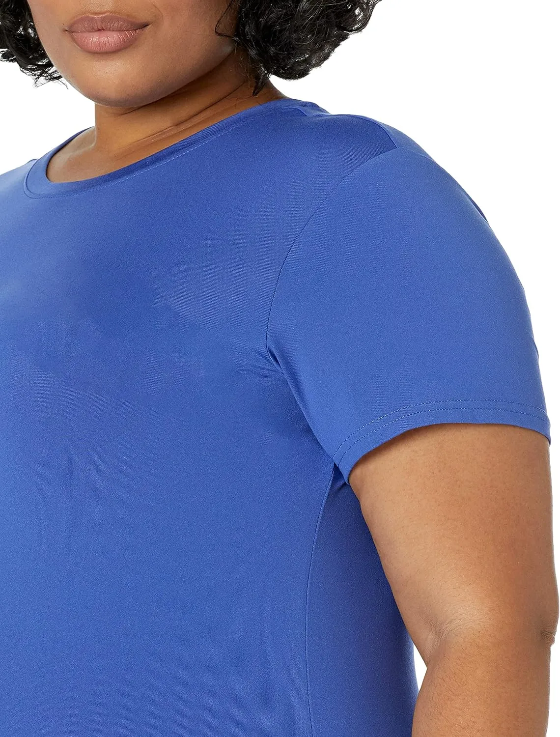 Amazon Essentials Women's Active Quick Dry Tech Stretch Short-Sleeve Crewneck T-Shirt (Available in Plus Size), Multipacks
