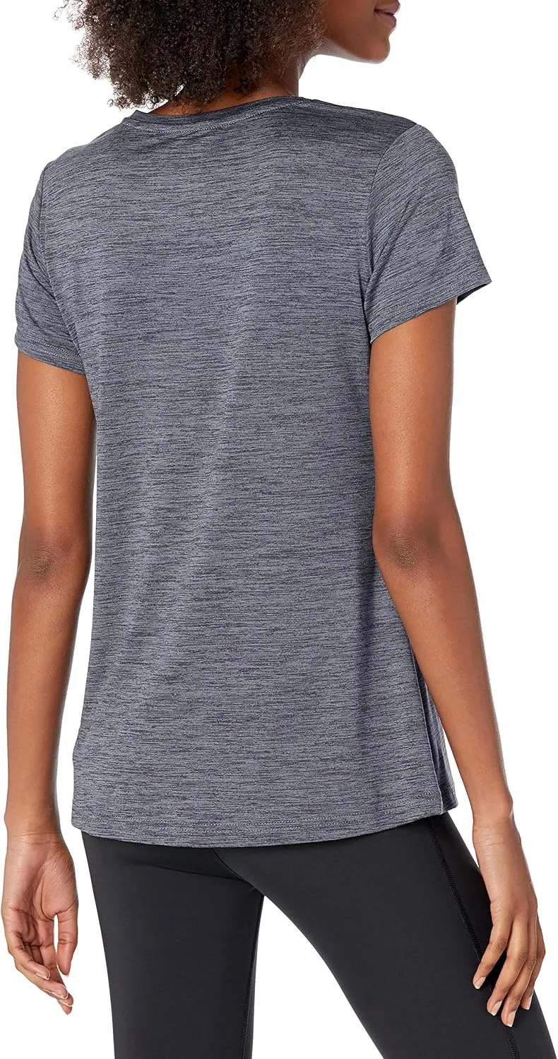 Amazon Essentials Women's Active Quick Dry Tech Stretch Short-Sleeve Crewneck T-Shirt (Available in Plus Size), Multipacks