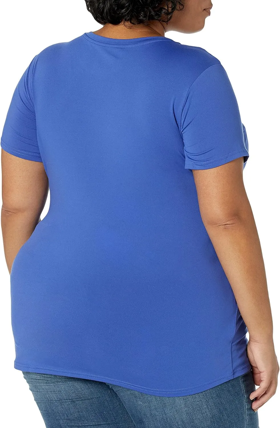 Amazon Essentials Women's Active Quick Dry Tech Stretch Short-Sleeve Crewneck T-Shirt (Available in Plus Size), Multipacks