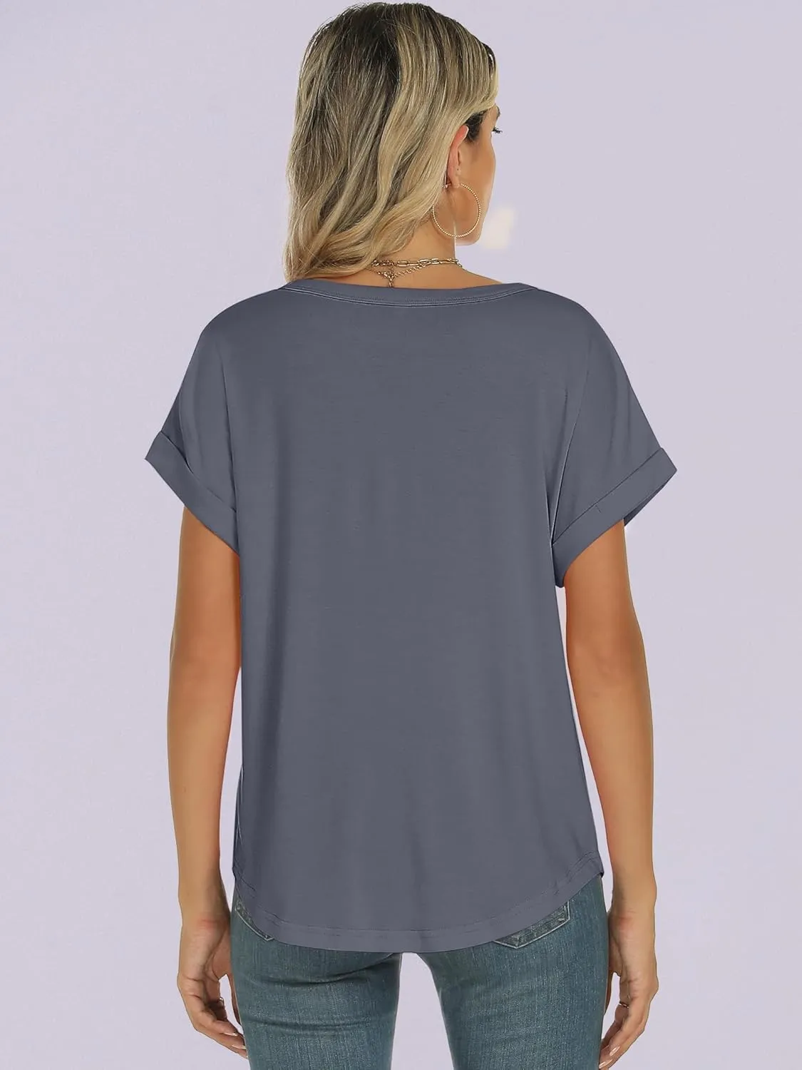 ANRABESS Womens Oversized Tops Summer Short Sleeve T Shirts Basic Solid Boxy Tee Casual Workout Going Out Outfits 2025 Spring