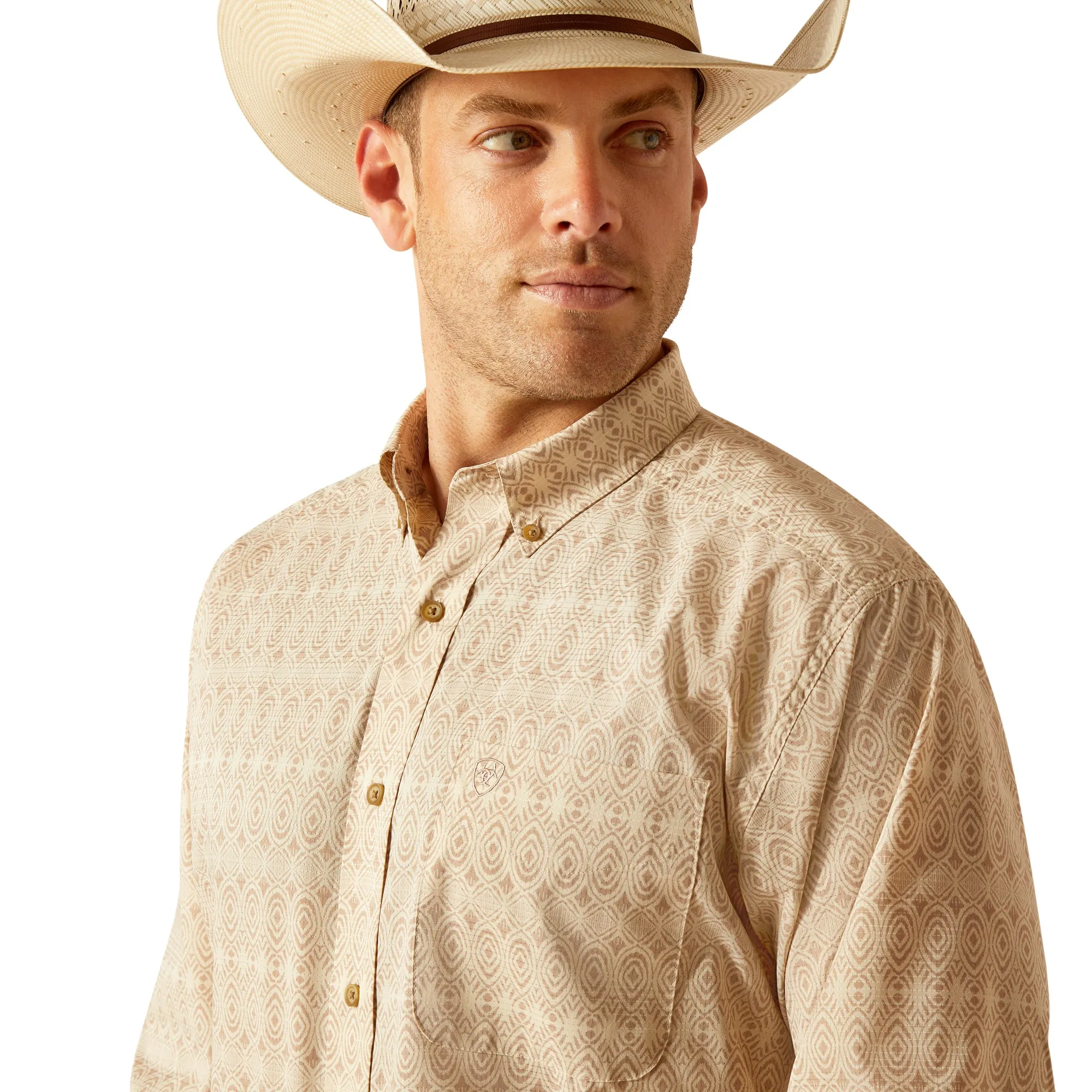 Ariat Simply Taupe 360 AirFlow Classic Fit Shirt