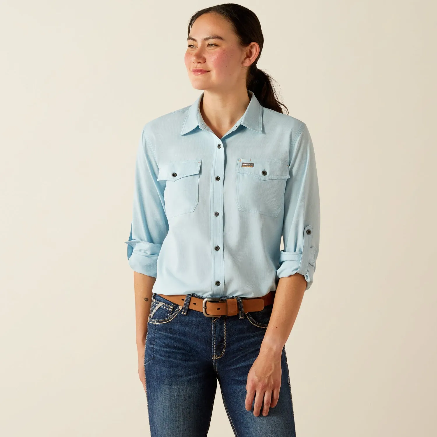 Ariat Women's Rebar Made Tough VentTEK Long Sleeve Button-Down Work Shirt