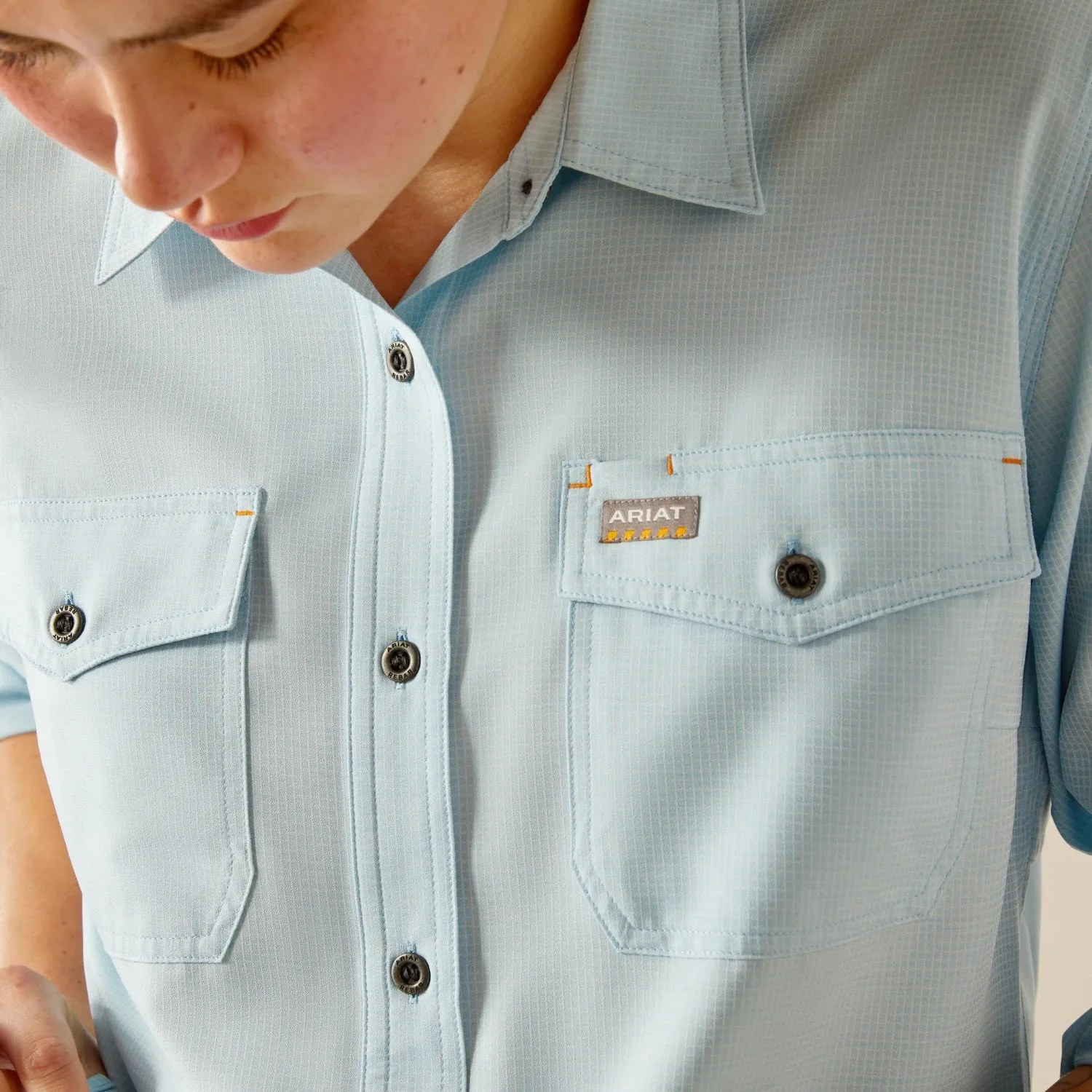 Ariat Women's Rebar Made Tough VentTEK Long Sleeve Button-Down Work Shirt
