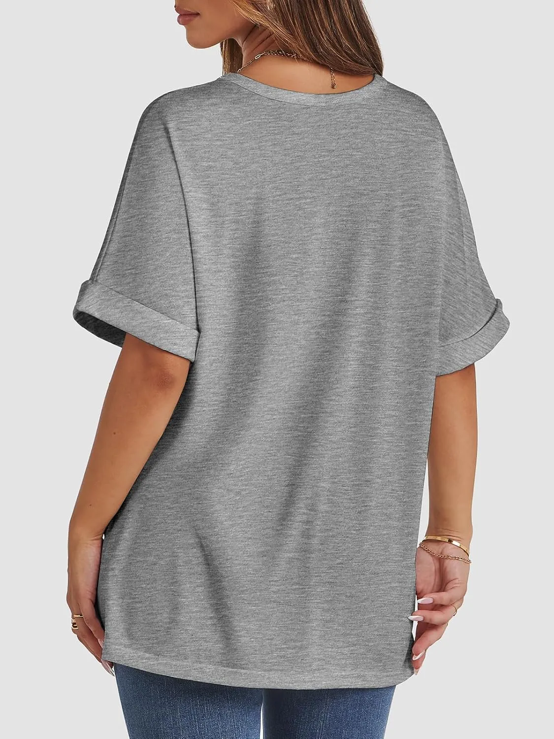 ATHMILE Womens Oversized T Shirts Summer Tops Spring Casual Loose Fit Workout Short Sleeve 2025 Beach Vacation