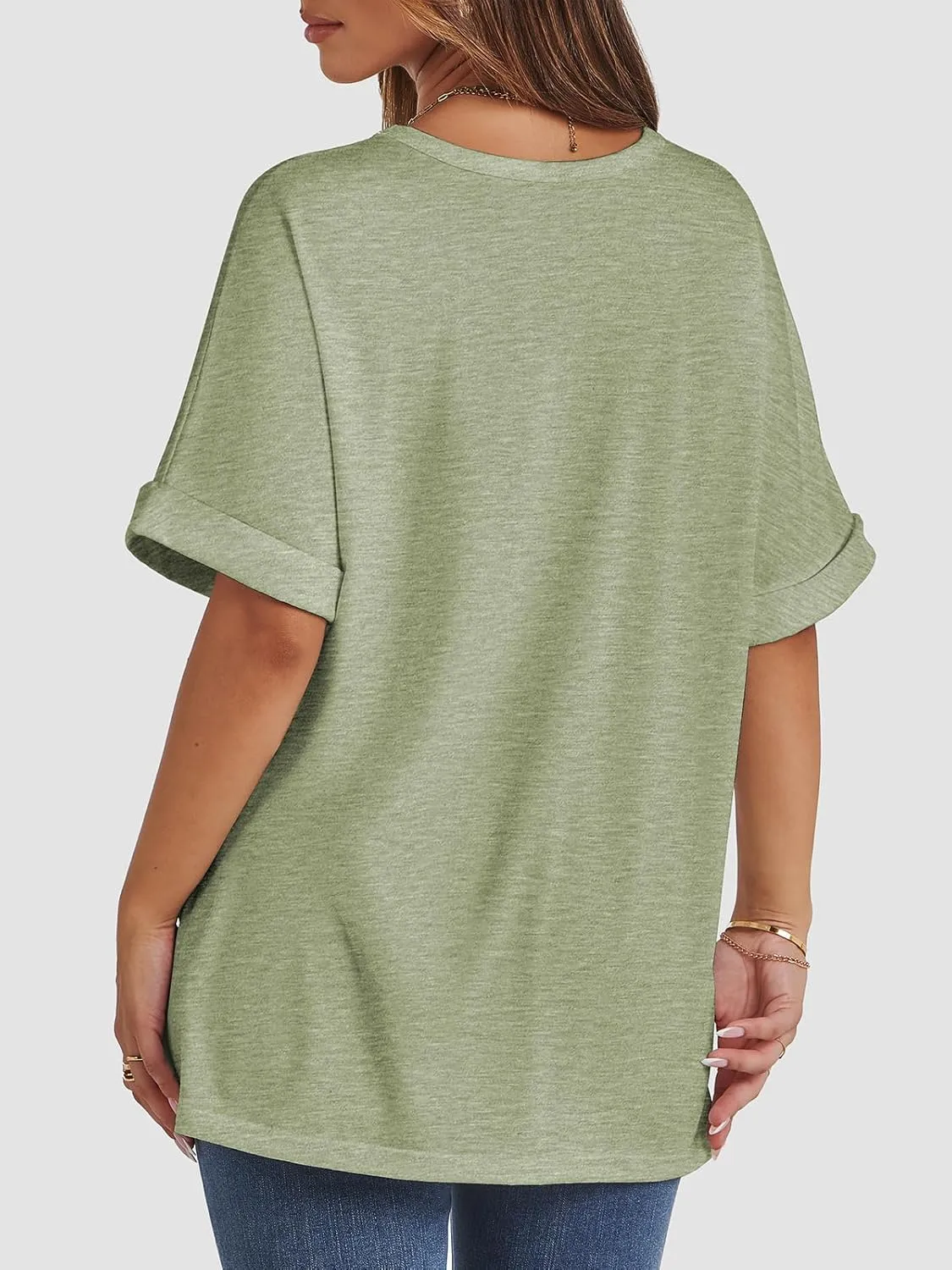 ATHMILE Womens Oversized T Shirts Summer Tops Spring Casual Loose Fit Workout Short Sleeve 2025 Beach Vacation