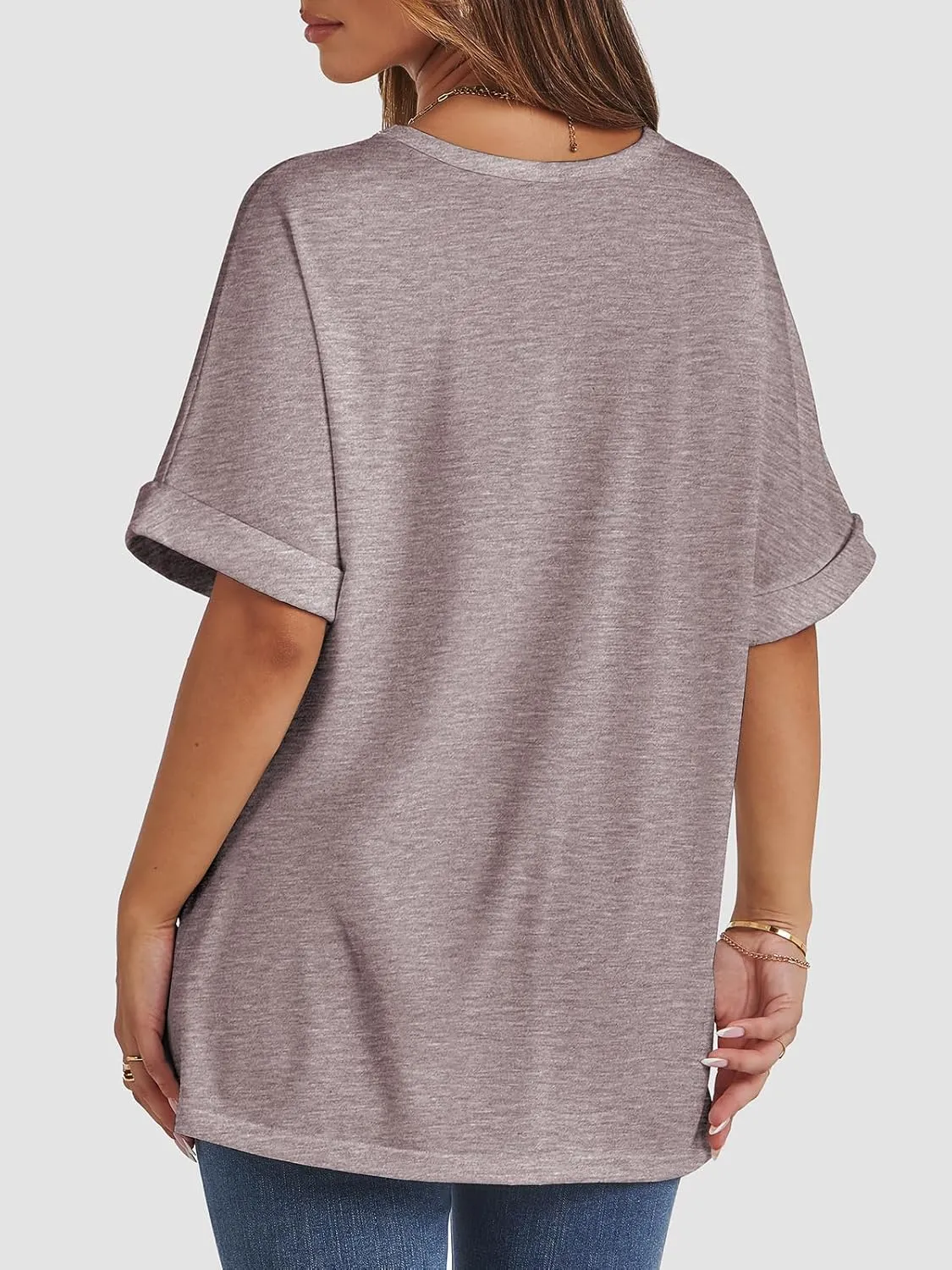 ATHMILE Womens Oversized T Shirts Summer Tops Spring Casual Loose Fit Workout Short Sleeve 2025 Beach Vacation