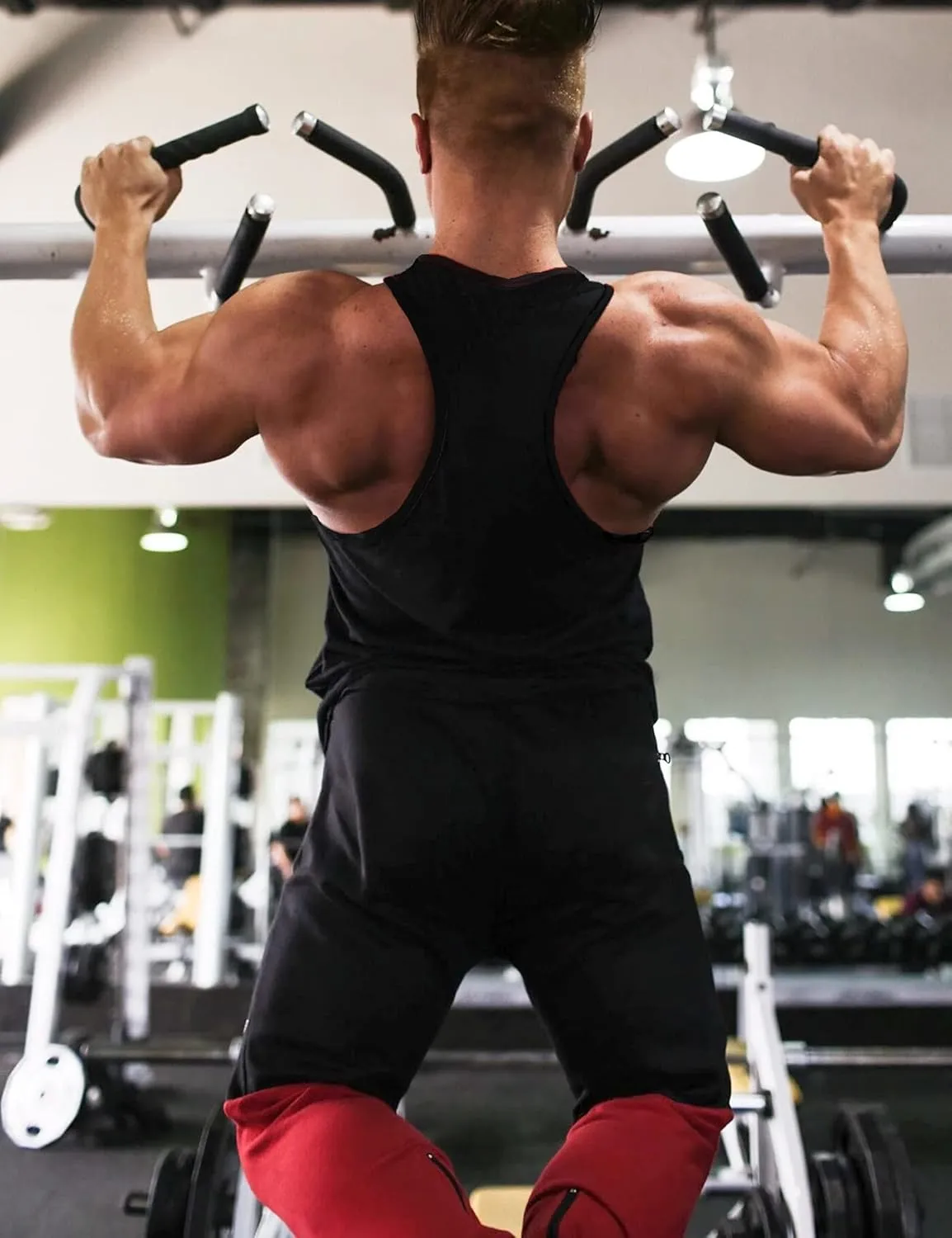 Babioboa Men's 3 Pack Gym Workout Tank Tops Y-Back Muscle Tee Stringer Bodybuilding Sleeveless T-Shirts