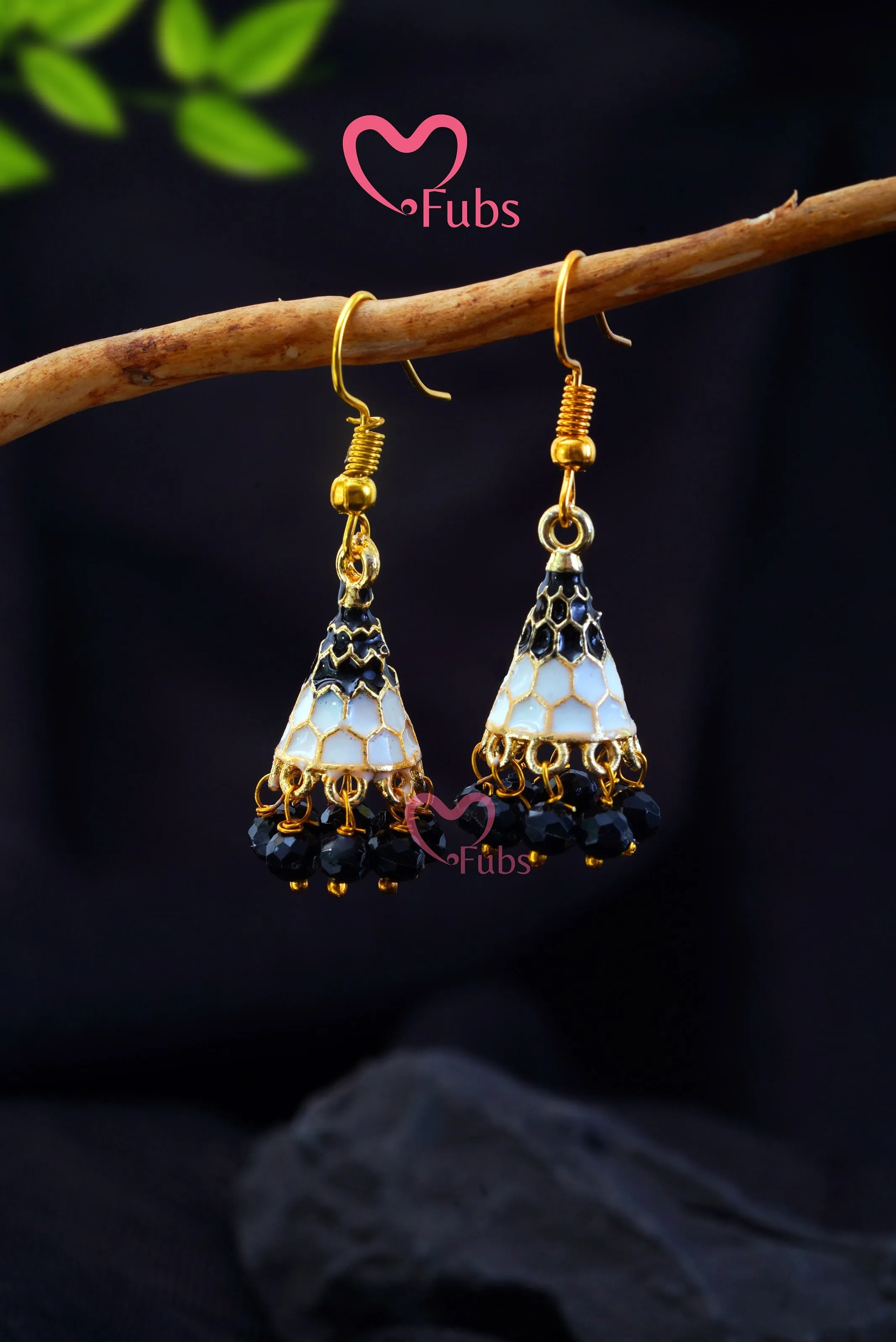 Beaded Cone Elegance Earring