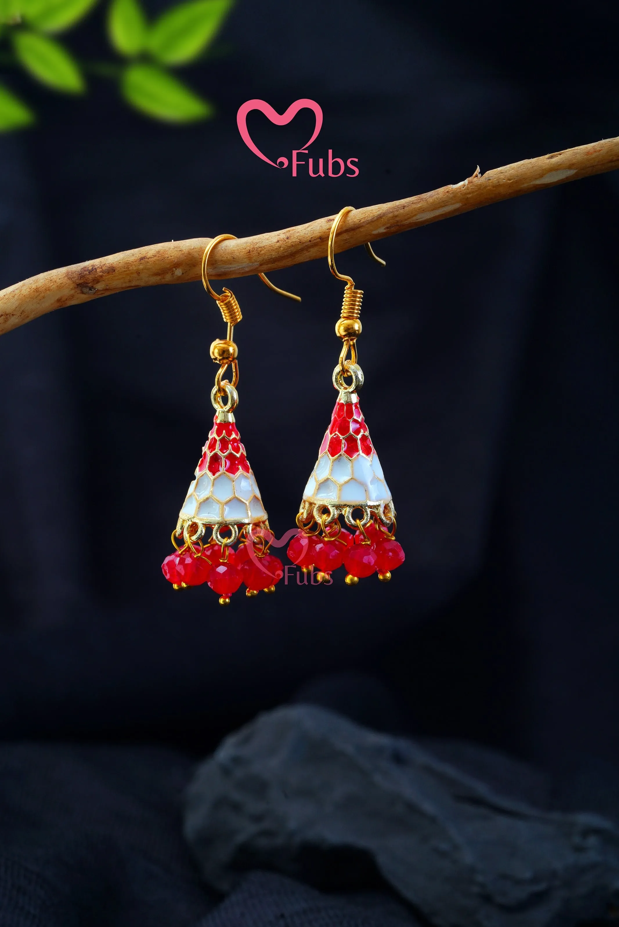 Beaded Cone Elegance Earring