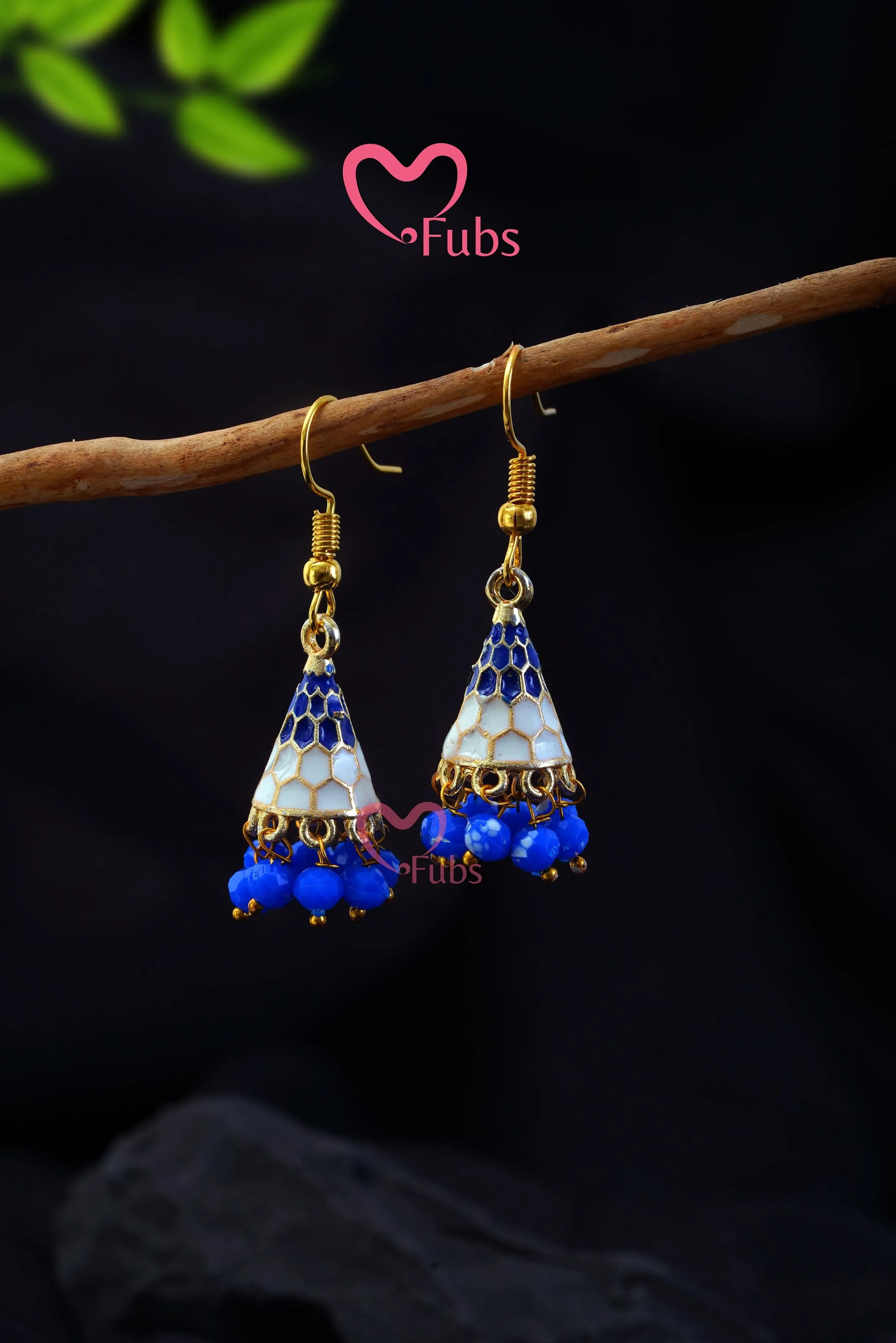 Beaded Cone Elegance Earring