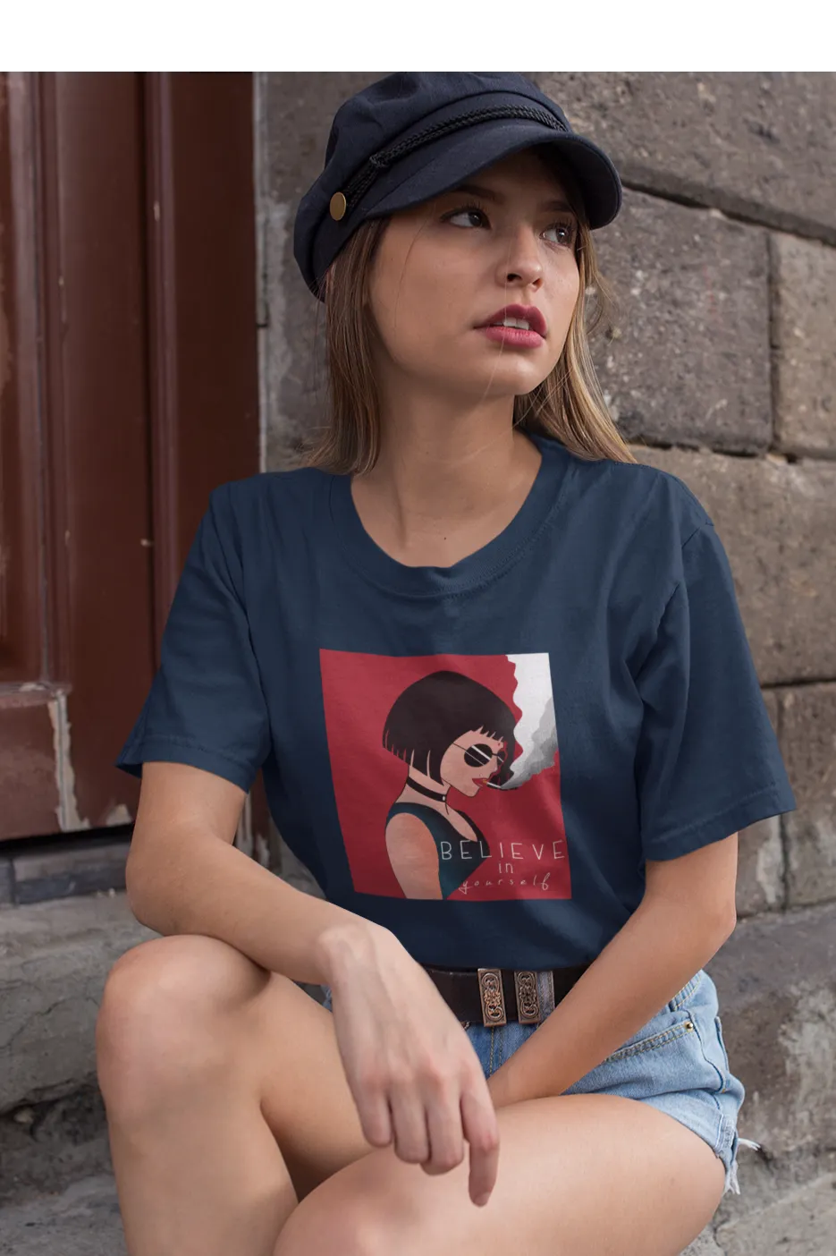 BELIEVE IN YOURSELF HALF SLEEVE T-SHIRTS
