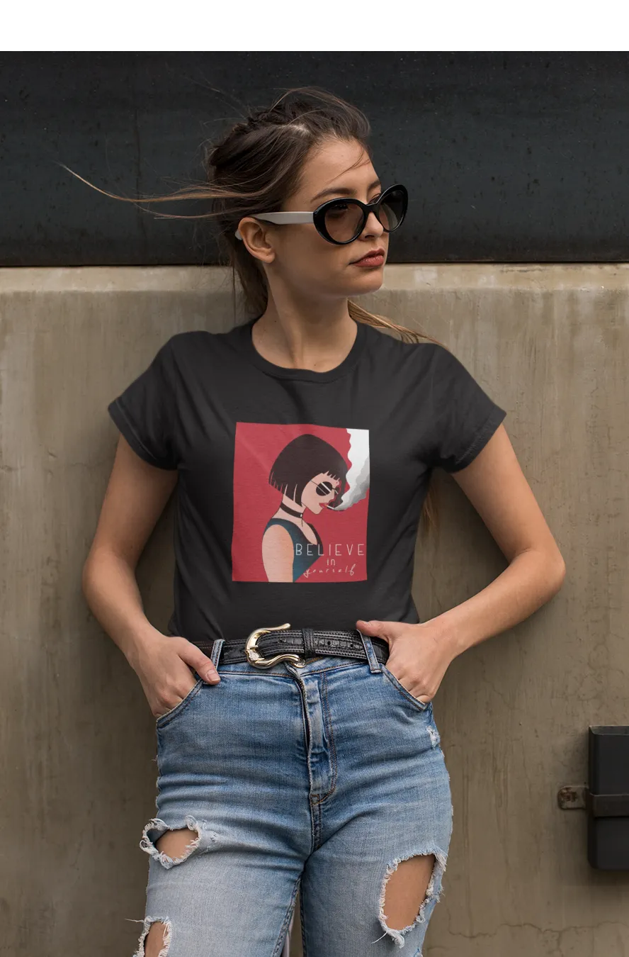 BELIEVE IN YOURSELF HALF SLEEVE T-SHIRTS