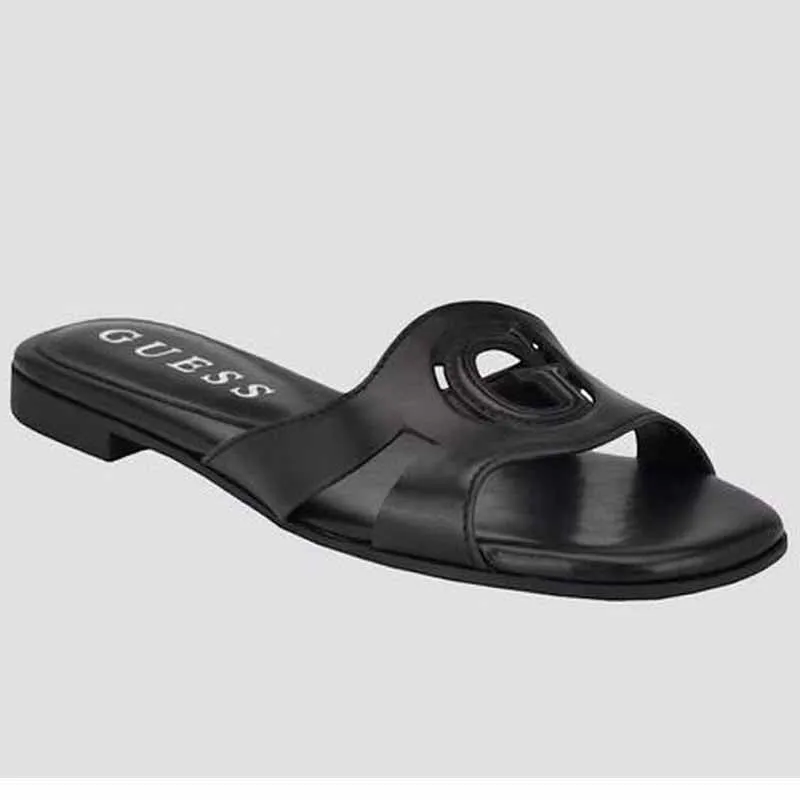 Black Slide Sandals