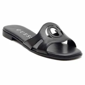 Black Slide Sandals