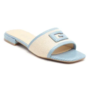 Blue Slide Sandals