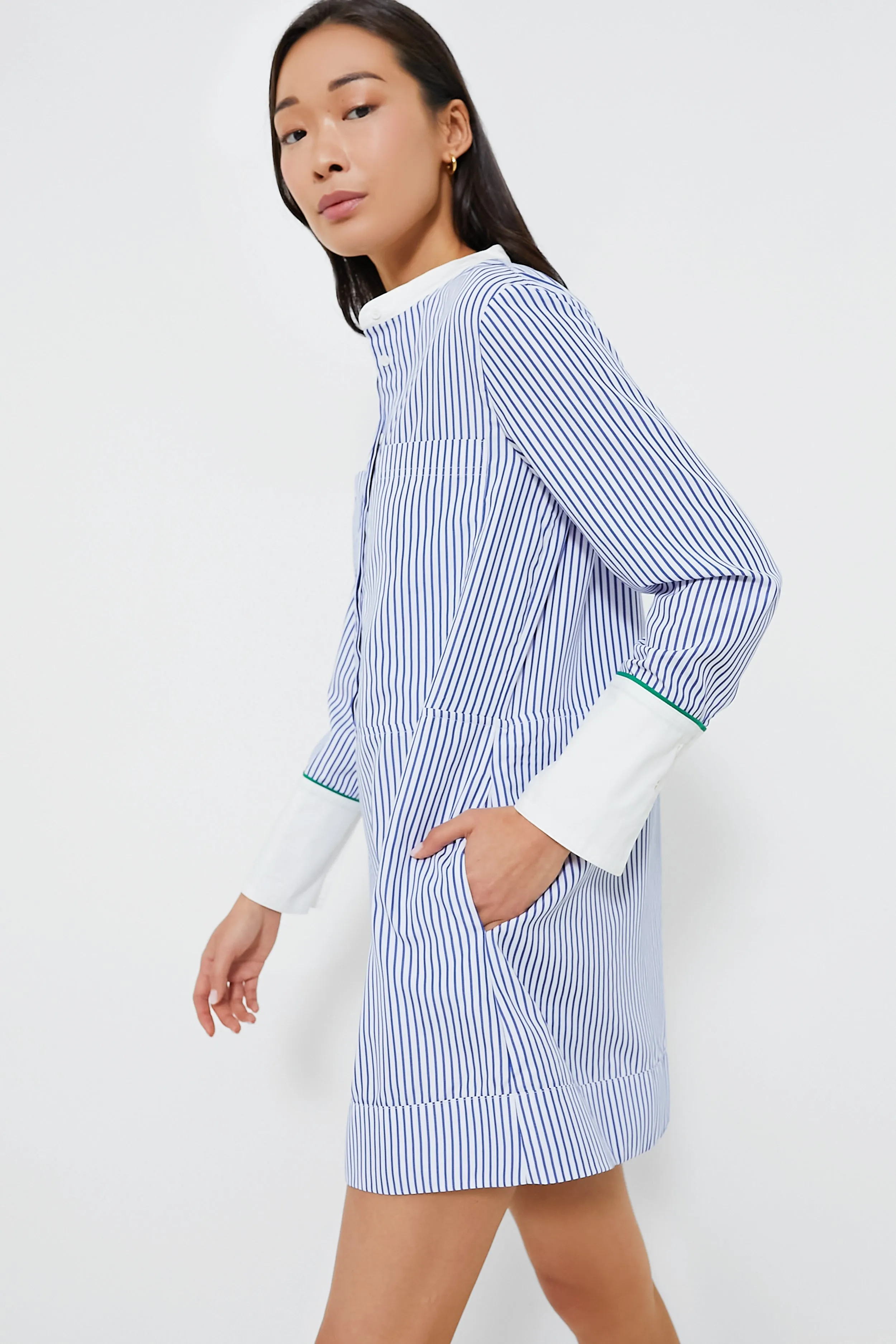Blue Stripe Rohan Shirt Dress