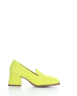 Bos & Co 'Ama" Pear yellow block heeled loafer
