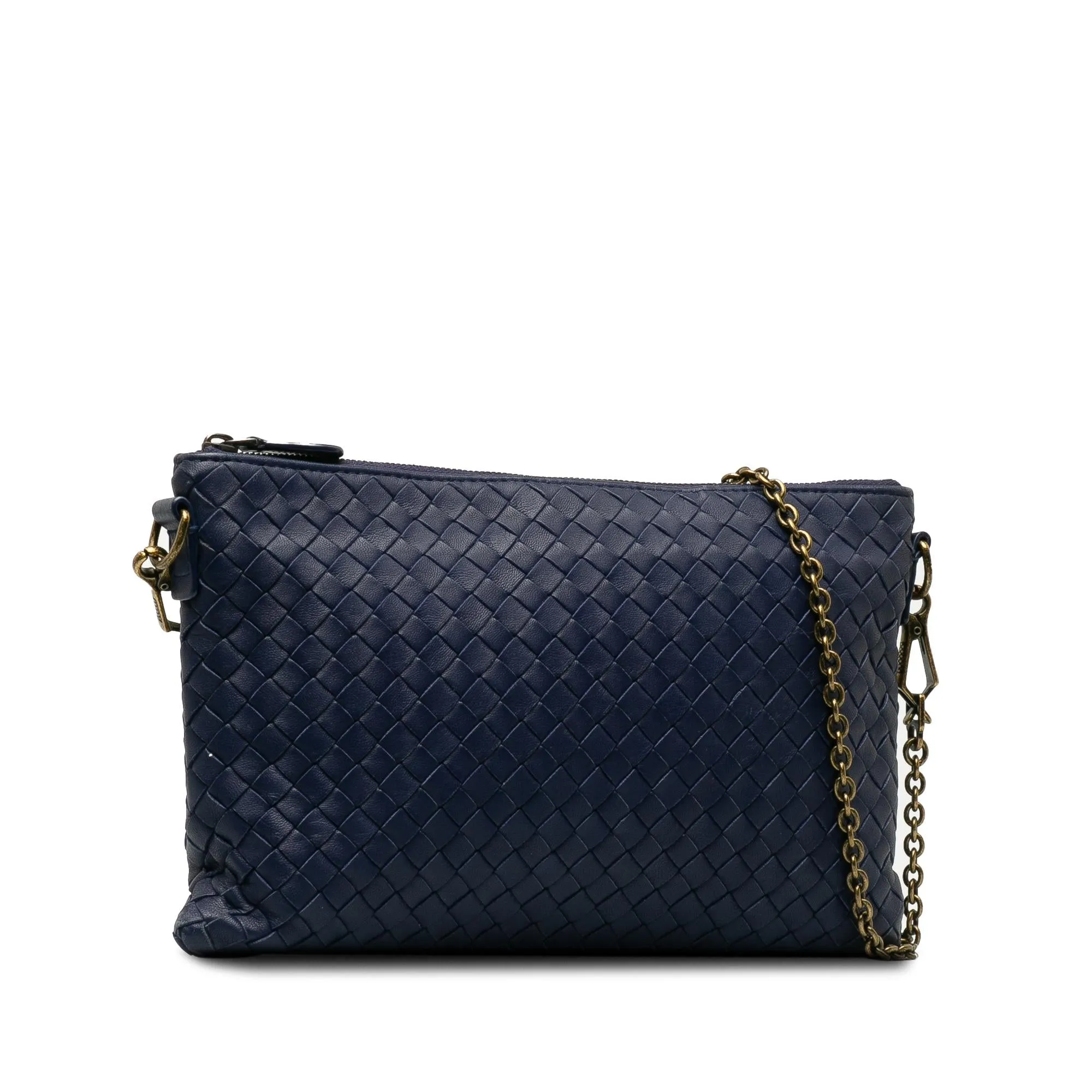 Bottega Veneta Intrecciato Chain Crossbody Bag (SHG-NxLoYv)