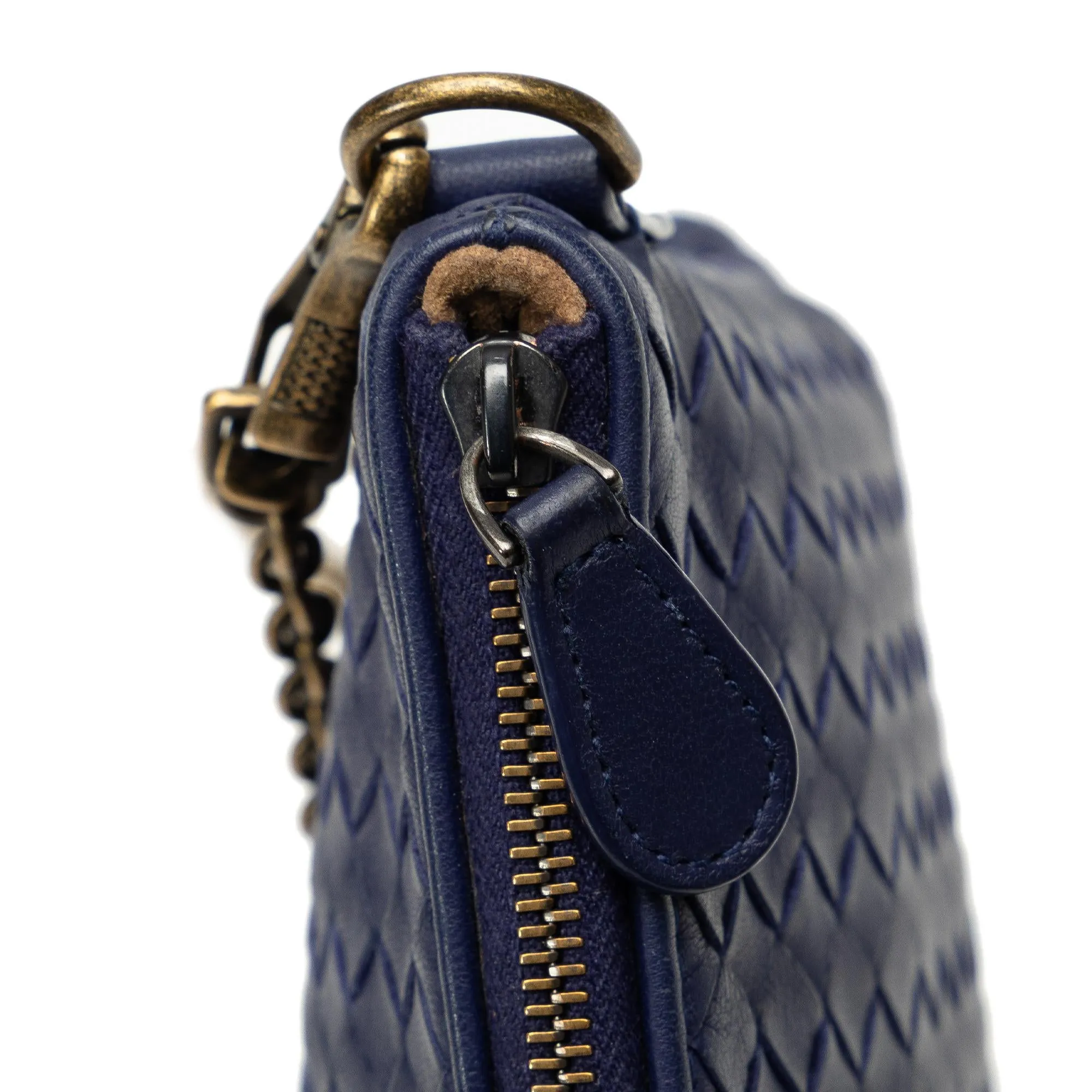 Bottega Veneta Intrecciato Chain Crossbody Bag (SHG-NxLoYv)