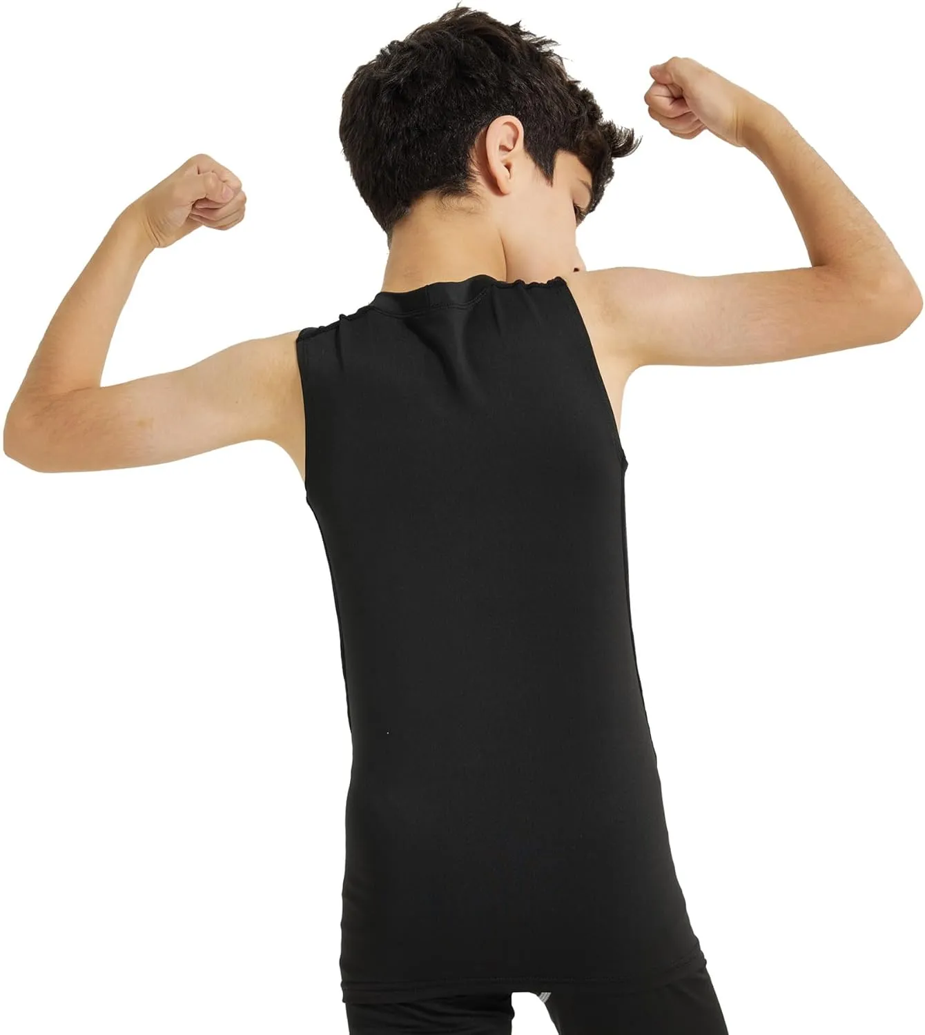 Boys Compression Tank Tops Athletic Sleeveless Shirt Youth Quick Dry Undershirt Workout Baselayer Football T Shirts