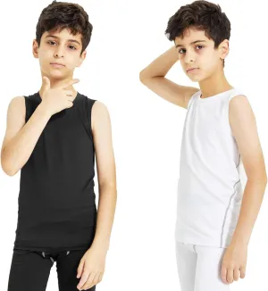 Boys Compression Tank Tops Athletic Sleeveless Shirt Youth Quick Dry Undershirt Workout Baselayer Football T Shirts