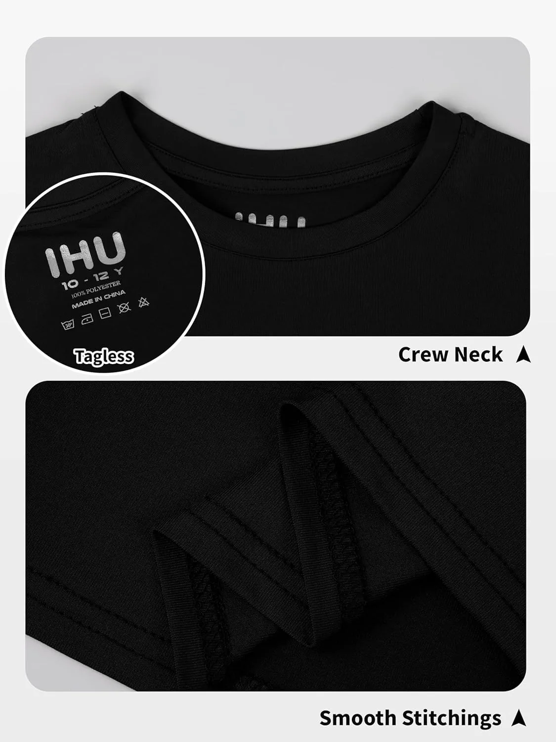 Boys Neon Shirts Dry Fit Athletic T Shirts UPF 50  Performance Cooling Shirt Short Sleeve Rash Guard Kids Top for Boys Girls