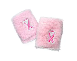 Breast Cancer Sport Sweat Wristbands