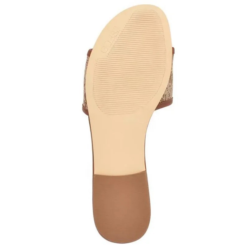 Brown Slide Sandals