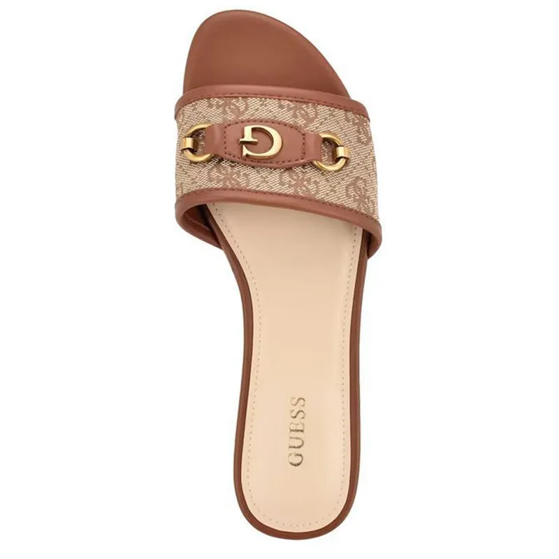 Brown Slide Sandals