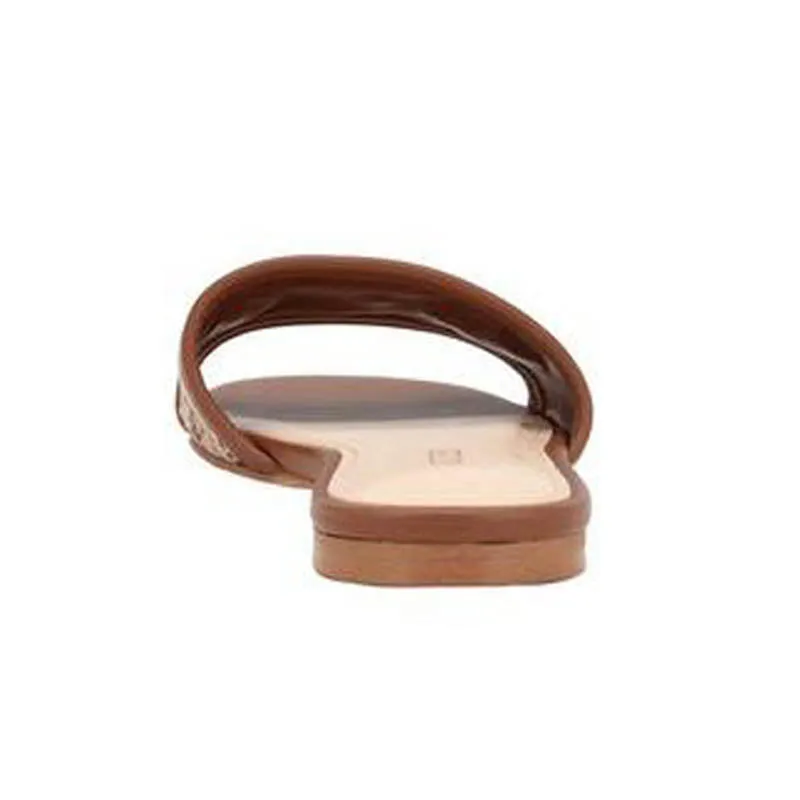 Brown Slide Sandals