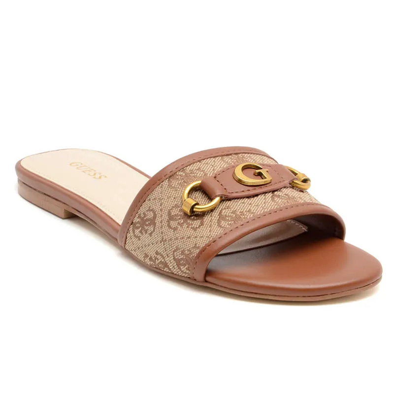 Brown Slide Sandals