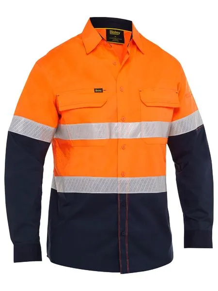 BS6491T Bisley X Airflow™ Hi vis Taped Stretch Ripstop Shirt