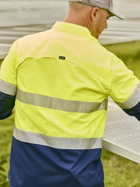 BS6491T Bisley X Airflow™ Hi vis Taped Stretch Ripstop Shirt