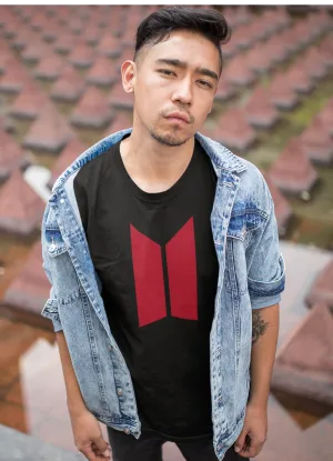 BTS LOGO - HALF-SLEEVE T-SHIRTS