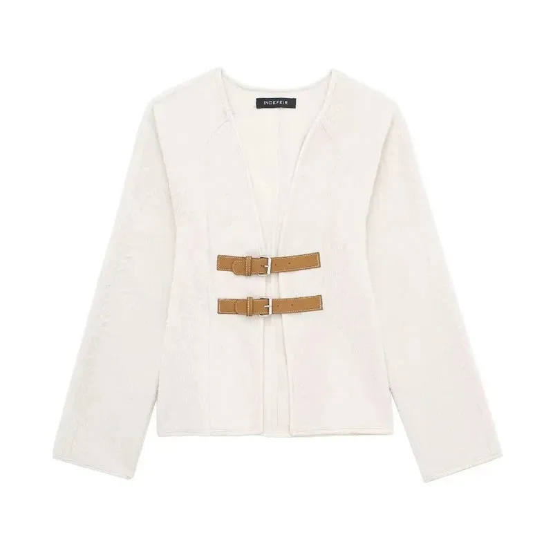 Buckle Up Babe Single Breasted Jacket